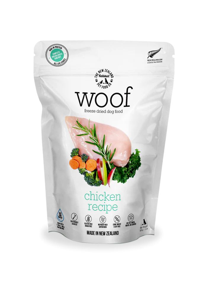The NZ Natural Pet Food Co. | Woof | Freeze-Dried Chicken (For Dogs) | Pet Store Toronto